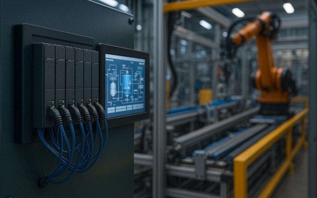 Industrial control panel and factory automation